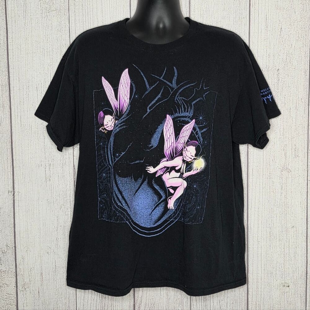 Melanie Martinez Portals Fairy Graphic Tee Alt Pop Y2K Fairycore, sz XL